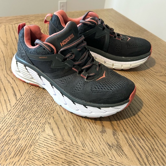 Hoka Gaviota 2 Women’s SZ 8 1099630 DSLN Dark Shadow Lantana Running Trainers - Picture 2 of 7